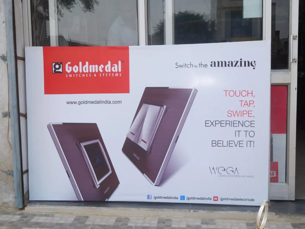 Sagar Advertisers Portfolio Goldmedal Glow Sign